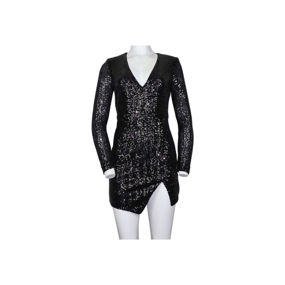 Bebe Black sequin dress